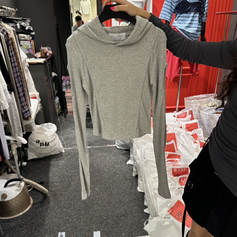 RARE CLOSET東大門代購女裝新款時尚人氣真品推薦衛衣鏤空RARE CLOSET衛衣圖色1