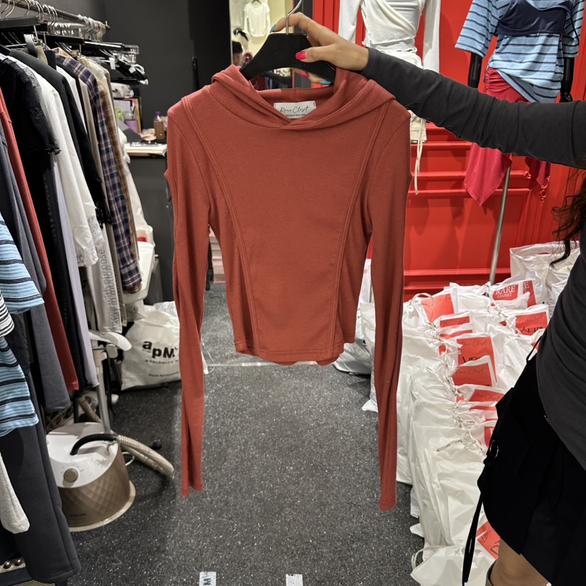 RARE CLOSET東大門代購女裝新款時尚人氣真品推薦衛衣鏤空RARE CLOSET衛衣圖色2