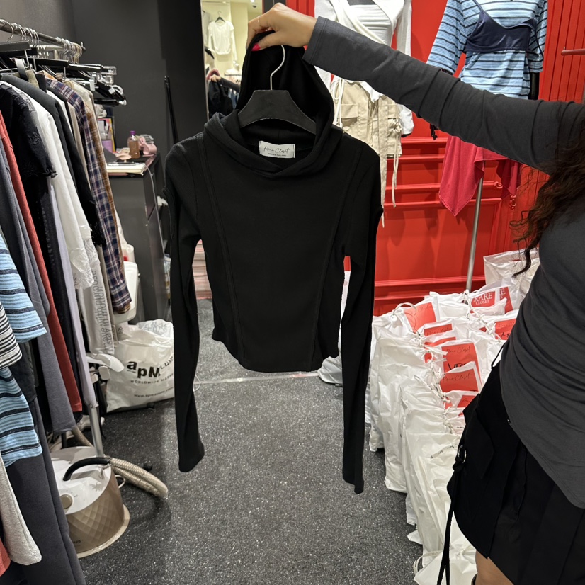 RARE CLOSET東大門代購女裝新款時尚人氣真品推薦衛衣鏤空RARE CLOSET衛衣圖色3