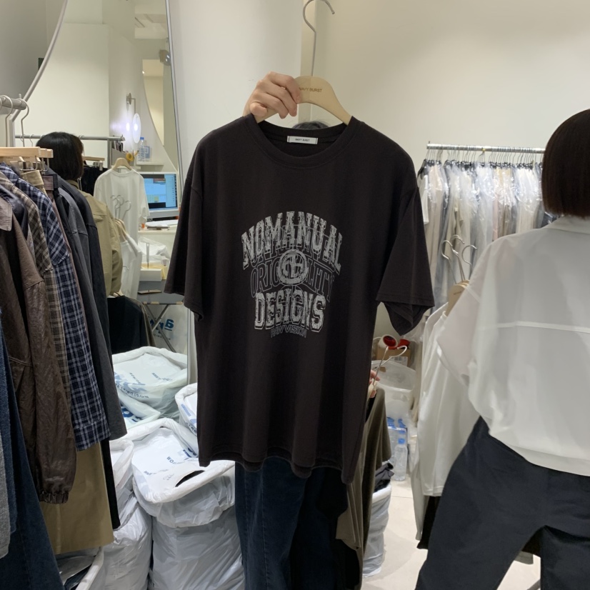 NAVYBURST東大門直郵女裝新品時尚推薦人氣休閑熱賣真品T恤NAVY BURSTT恤圖色3棕色