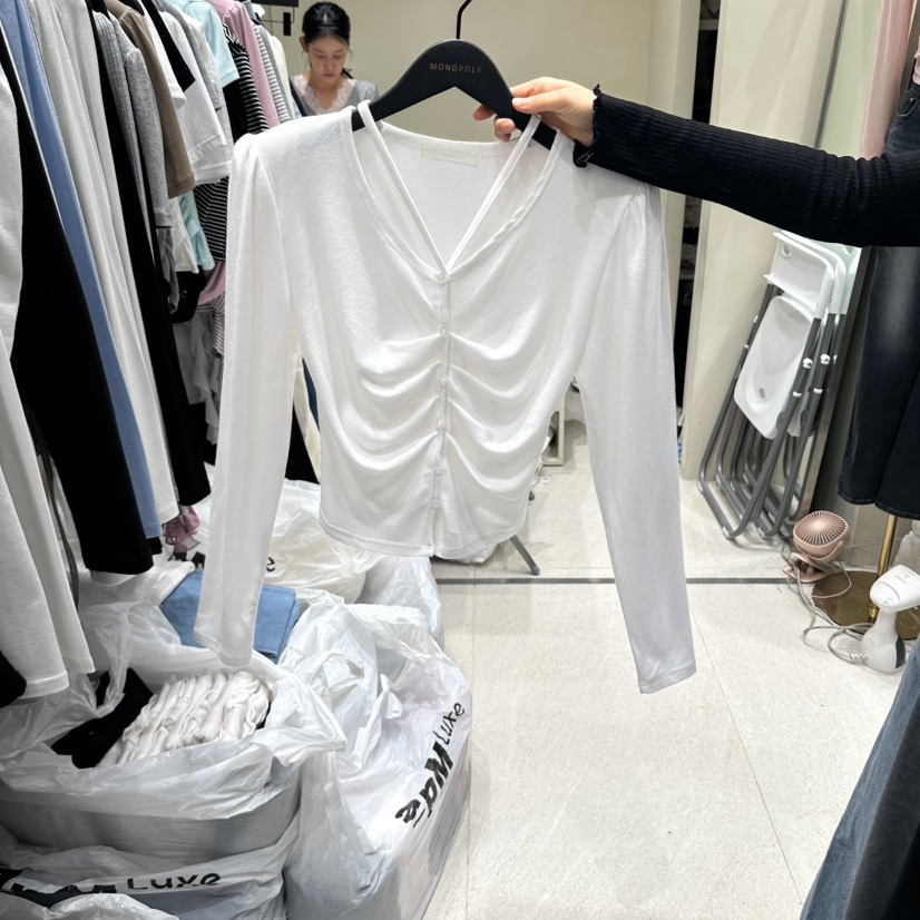 MONOPOLY韓國代購女士新品真品人氣休閑熱賣推薦時尚長袖T恤MONO_POLY長袖T恤圖色1