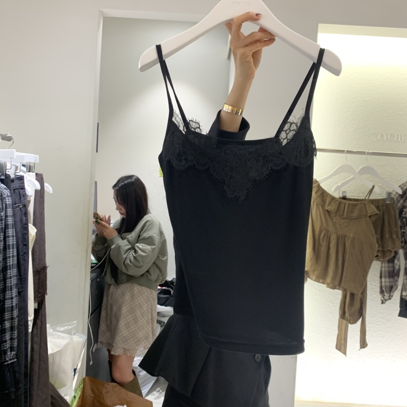 TYCHE東大門直郵女士新品人氣真品休閑時尚推薦吊帶背心蕾絲TYCHE吊帶/背心圖色2