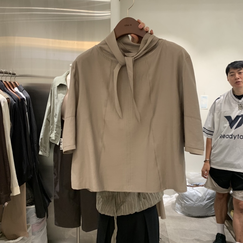 CHAE東大門實拍女裝新品人氣真品時尚休閑推薦熱賣T恤圍巾CHAET恤圖色3