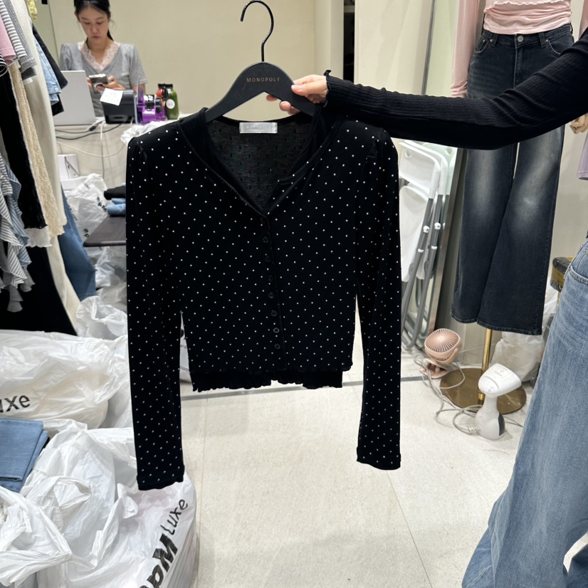 MONOPOLY韓國直郵女士新款時尚人氣真品休閑熱賣推薦長袖T恤MONO_POLY長袖T恤圖色3