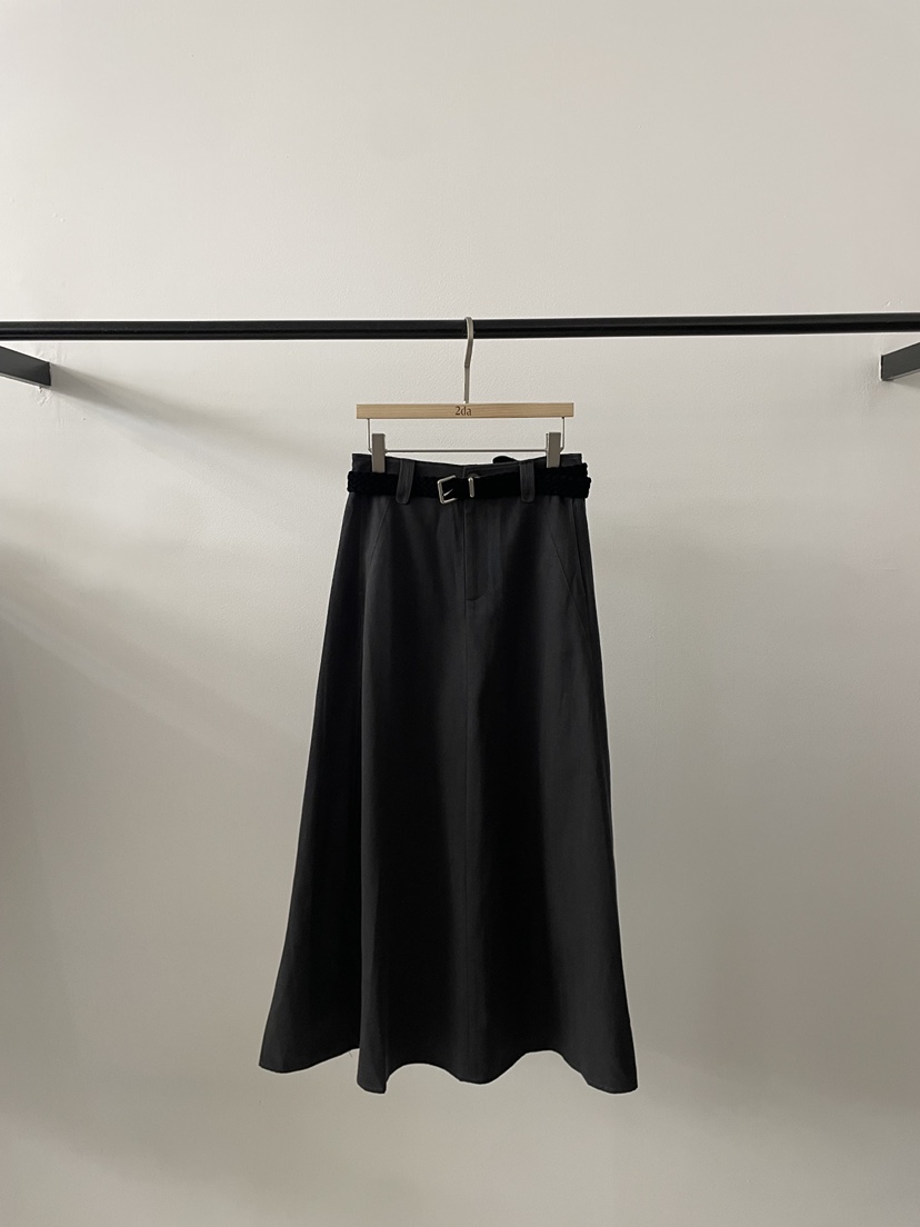 2DA/DARIMI-P東大門直郵女士新品推薦休閑人氣長裙含腰帶2DA/DARIMI-P長裙圖色3墨色
