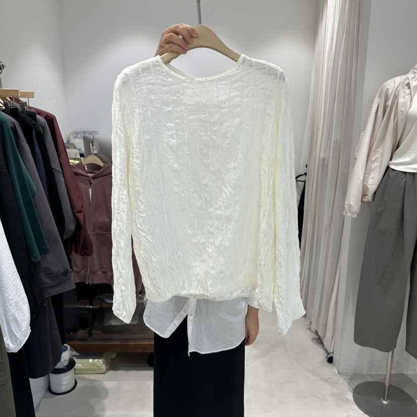 IRVINE韓國代購女裝新品熱賣推薦人氣時尚真品襯衫蕾絲衫IRVINE襯衫/蕾絲衫圖色1