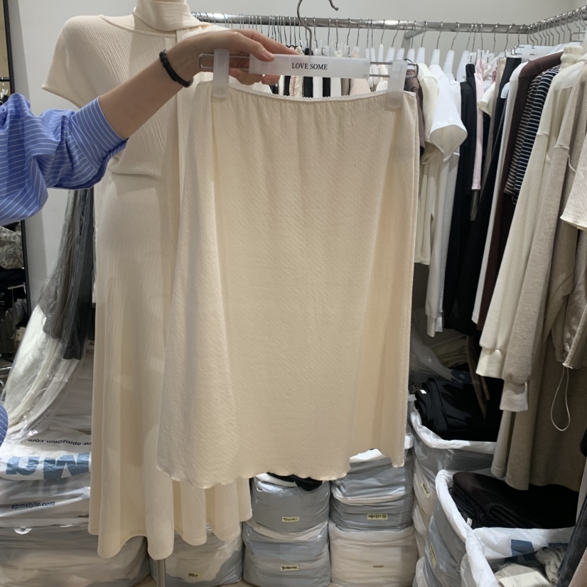 LOVE SOME東大門實拍女裝新品休閑真品半身裙中短裙舒適的LOVE SOME半身裙/中短裙圖色2米