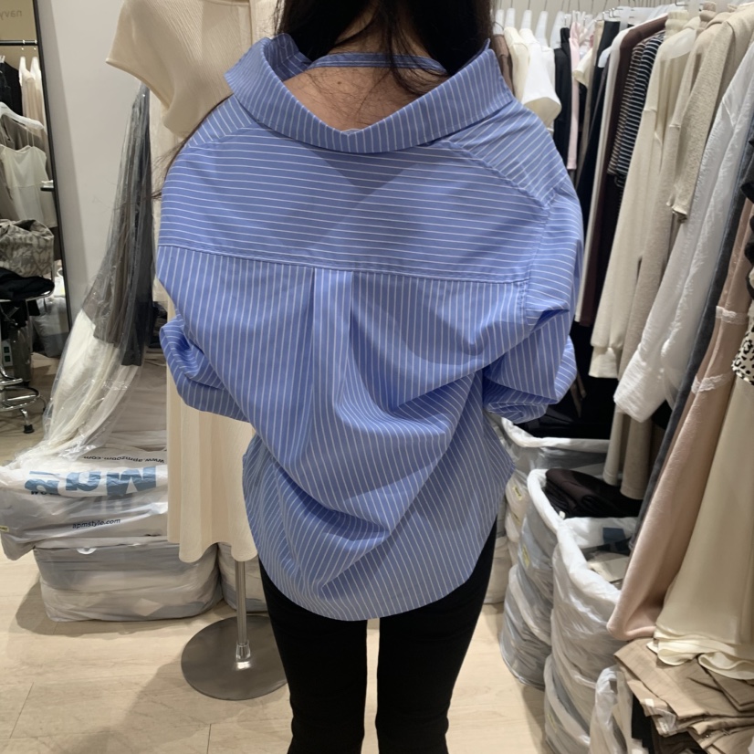 LOVE SOME韓國代購女裝新品推薦休閑人氣襯衫蕾絲衫露背LOVE SOME襯衫/蕾絲衫