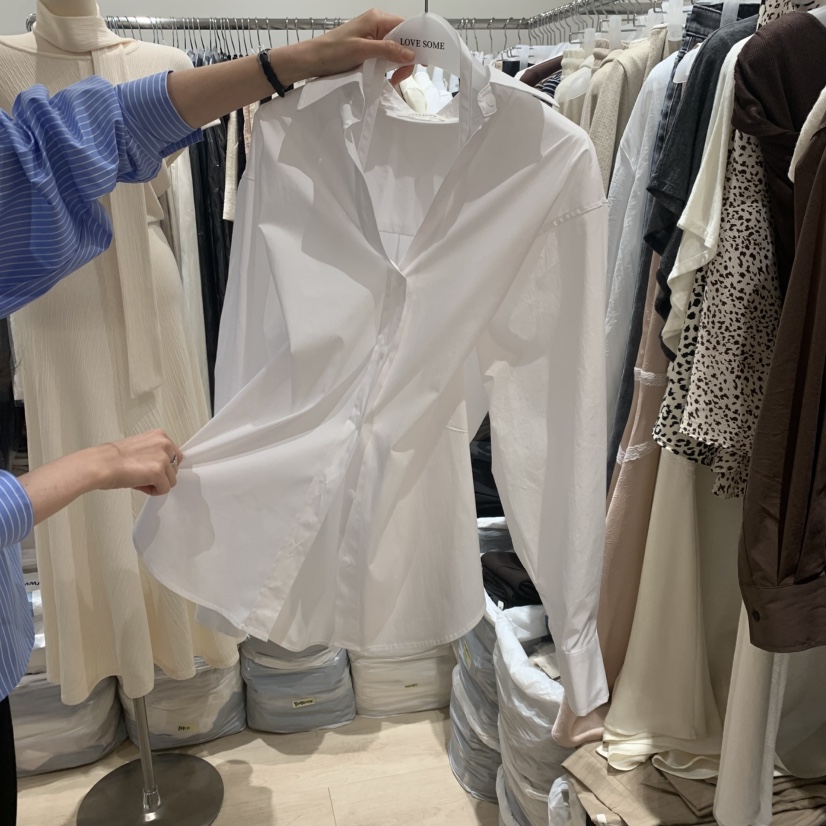 LOVE SOME韓國代購女裝新品推薦休閑人氣襯衫蕾絲衫露背LOVE SOME襯衫/蕾絲衫圖色3