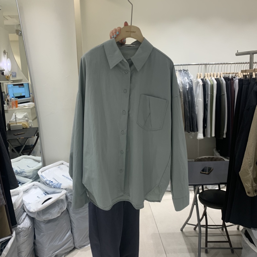 NAVY BURST襯衫/蕾絲衫圖色1