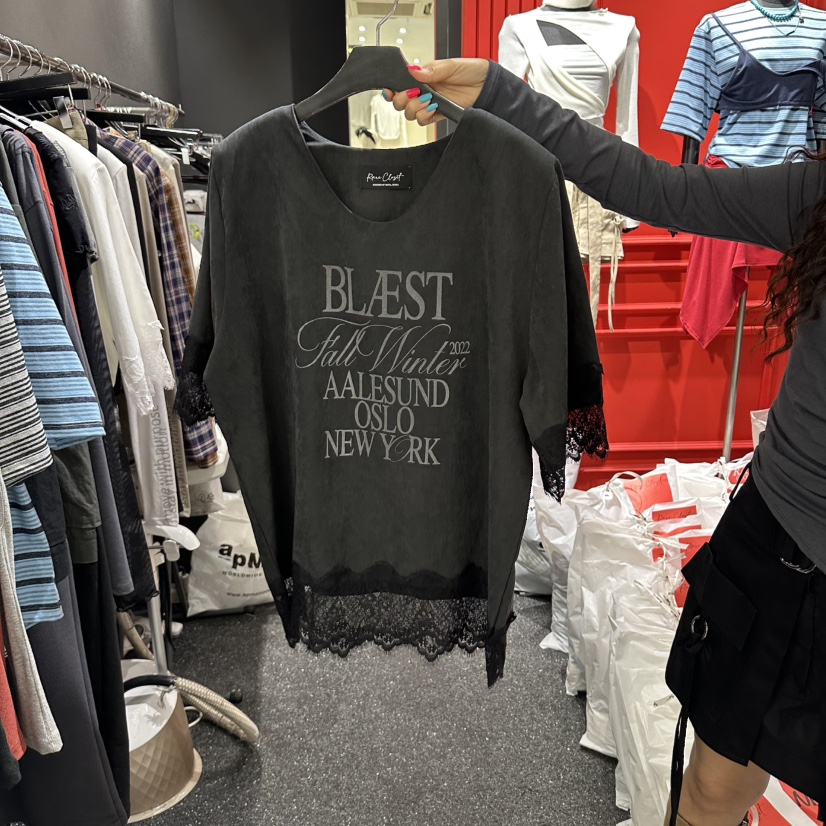 RARE CLOSET東大門實拍女裝新品真品人氣推薦熱賣時尚T恤RARE CLOSETT恤圖色2