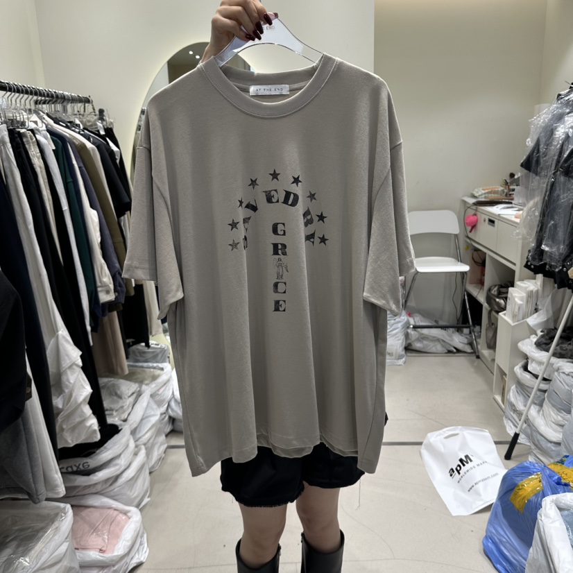 AT THE END東大門代購女士新品休閑時尚推薦熱賣人氣T恤AT THE ENDT恤圖色2