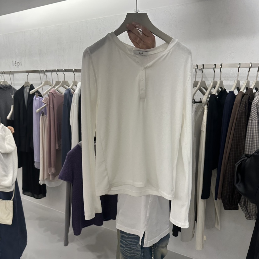 LEPI東大門實拍女裝新品人氣時尚推薦休閑真品熱賣長袖T恤LEPI長袖T恤圖色4