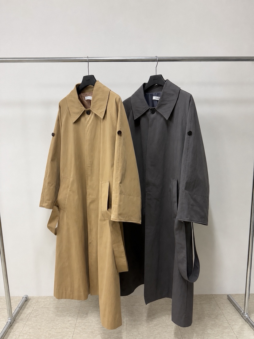 EE97韓國直郵女士新品真品時尚人氣休閑推薦長款風衣長款EE97長款風衣