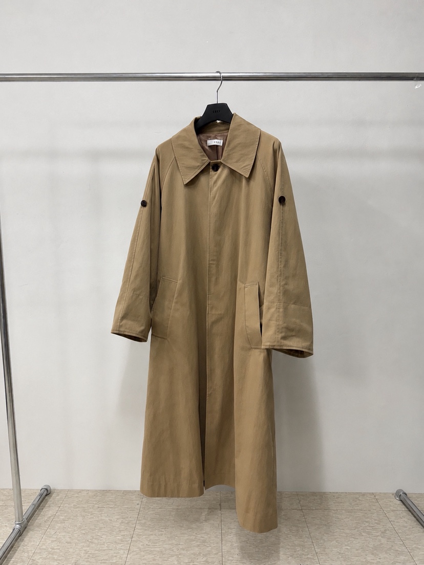 EE97韓國直郵女士新品真品時尚人氣休閑推薦長款風衣長款EE97長款風衣圖色1