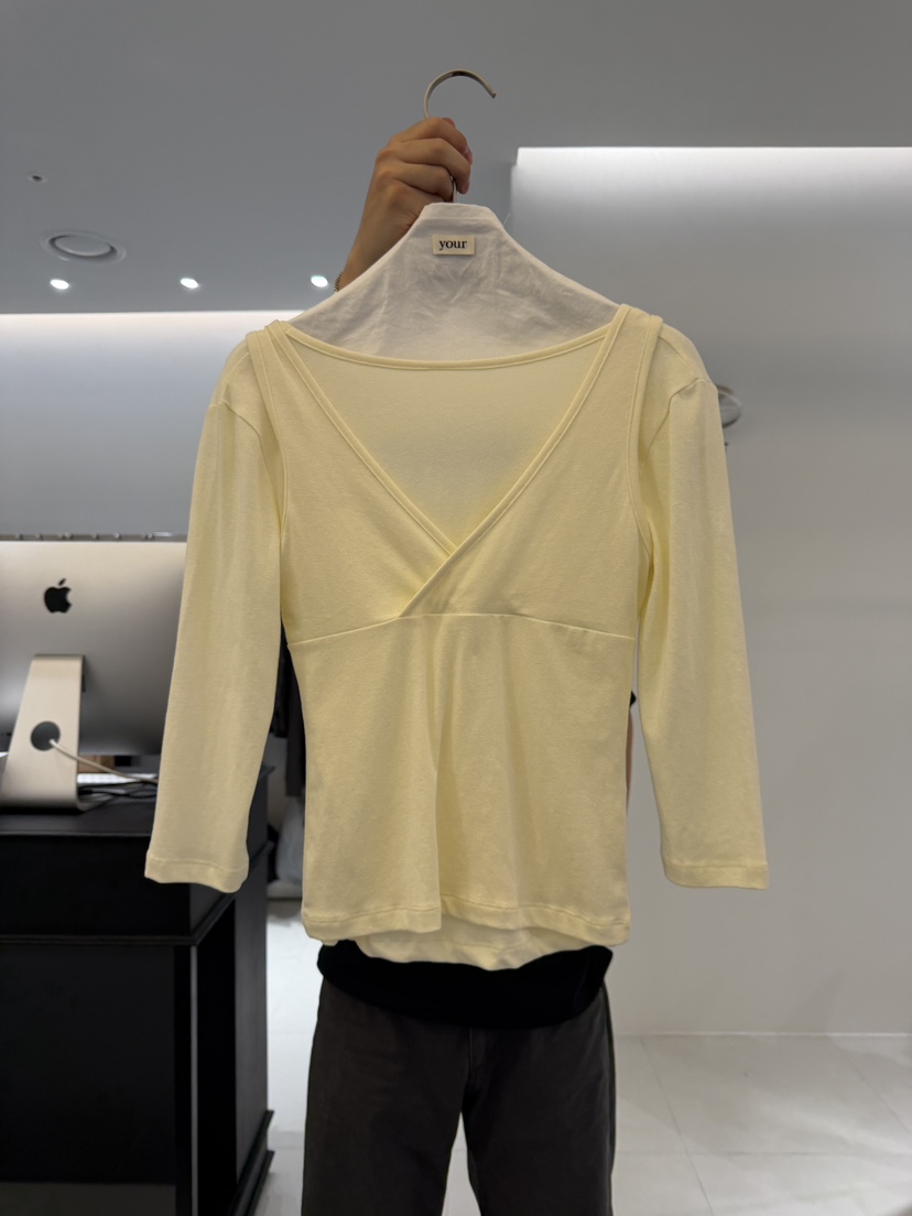 YOUR-P韓國直郵女裝新款熱賣真品人氣推薦休閑T恤不含吊帶YOUR-PT恤圖色2