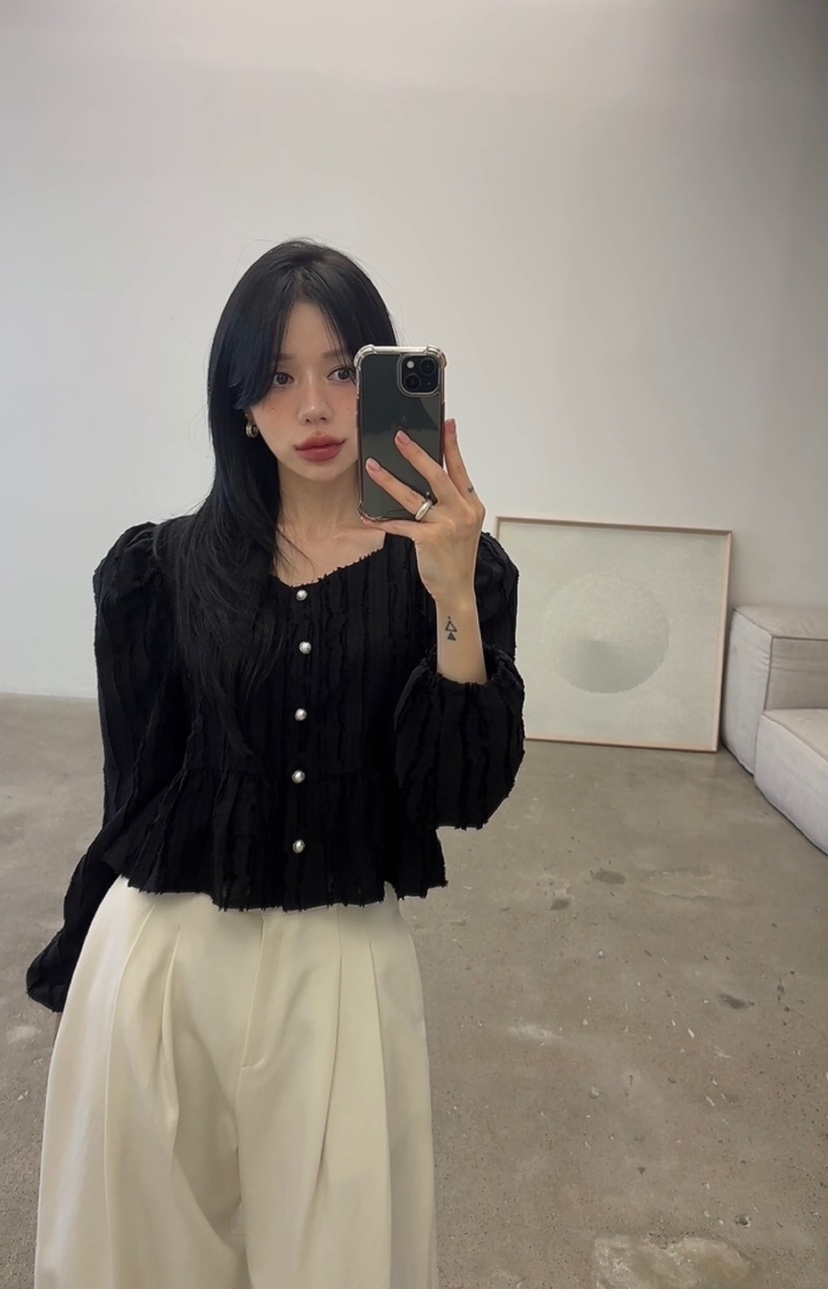 AMUSE SEOUL韓國代購女裝新款人氣休閑時尚推薦襯衫蕾絲衫AMUSE SEOUL襯衫/蕾絲衫