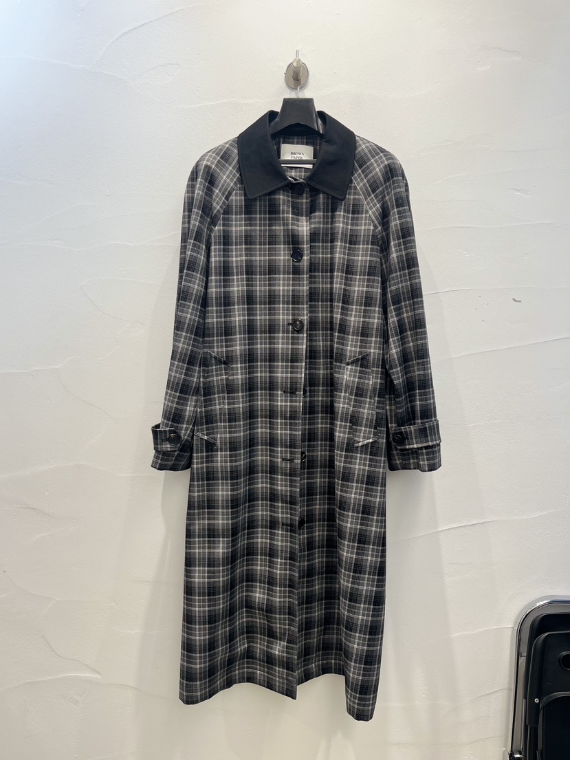 BROWN PAPER東大門實拍女士新品真品推薦熱賣休閑長款風衣BROWN PAPER長款風衣圖色2
