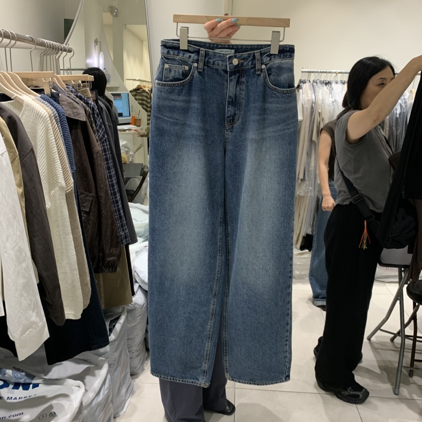 NAVYBURST韓國代購女士新品熱賣人氣時尚推薦休閑牛仔褲中號NAVY BURST牛仔褲圖色1