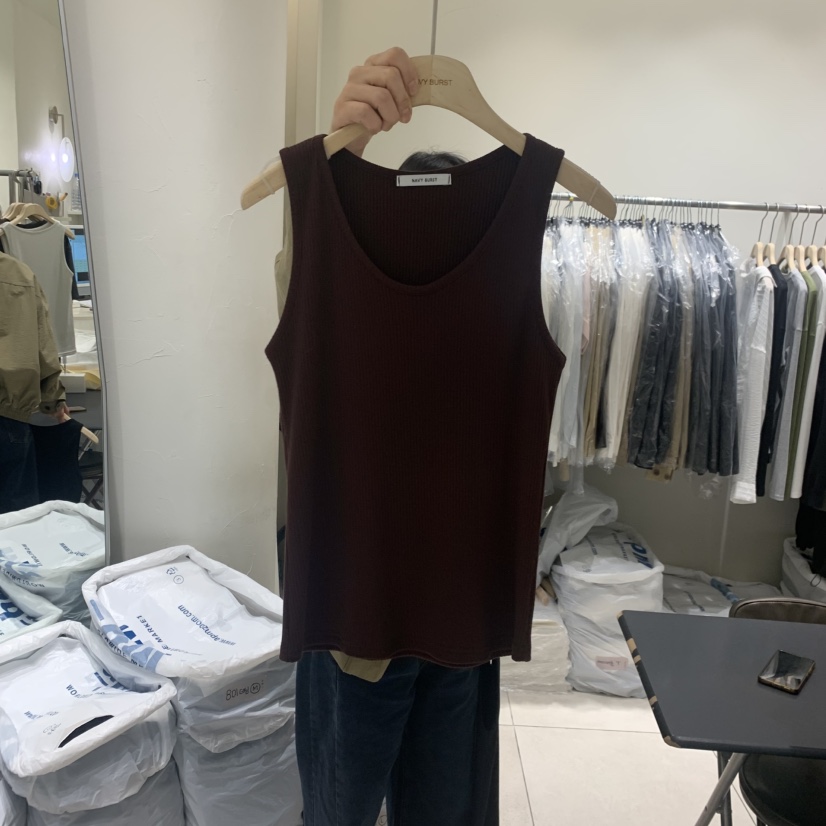 NAVYBURST東大門直郵女士新品休閑熱賣人氣推薦真品吊帶背心NAVY BURST吊帶/背心圖色2酒紅