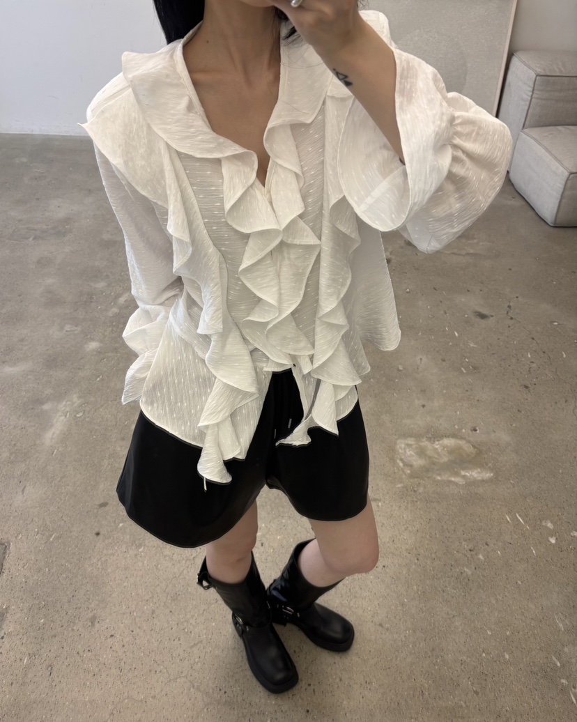 AMUSE SEOUL東大門實拍女士新品熱賣時尚真品襯衫蕾絲衫AMUSE SEOUL襯衫/蕾絲衫
