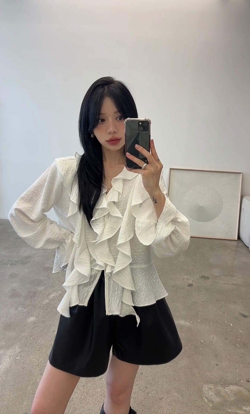AMUSE SEOUL東大門實拍女士新品熱賣時尚真品襯衫蕾絲衫AMUSE SEOUL襯衫/蕾絲衫