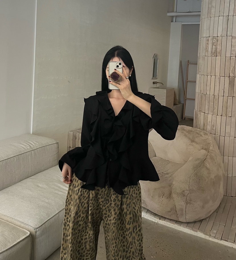 AMUSE SEOUL東大門實拍女士新品熱賣時尚真品襯衫蕾絲衫AMUSE SEOUL襯衫/蕾絲衫