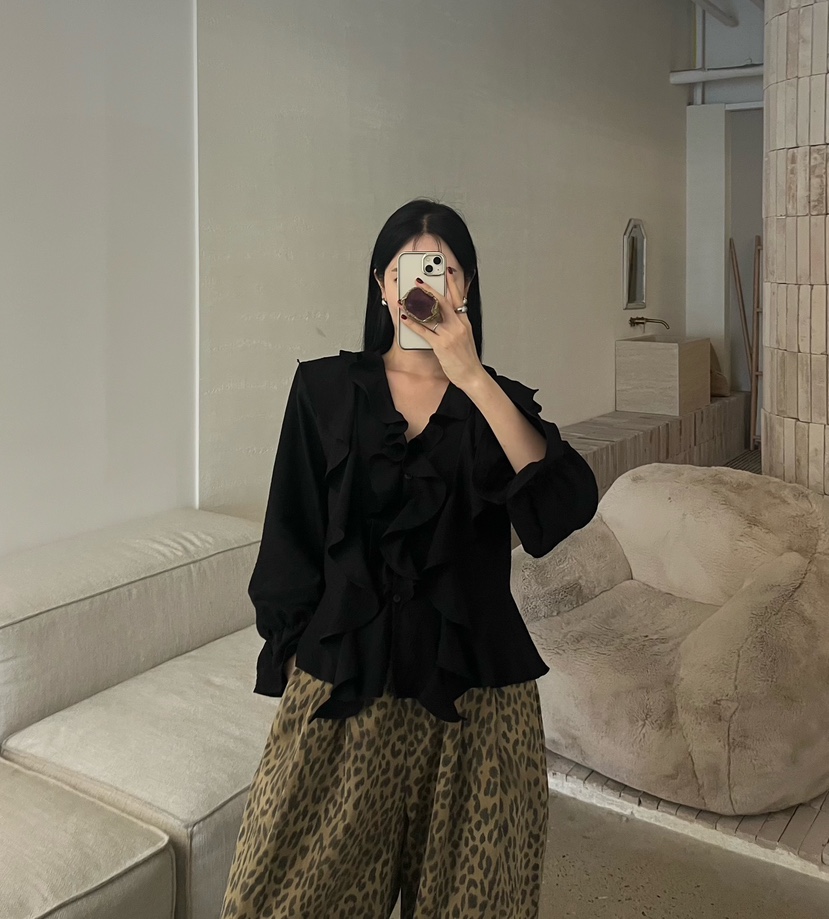 AMUSE SEOUL東大門實拍女士新品熱賣時尚真品襯衫蕾絲衫AMUSE SEOUL襯衫/蕾絲衫