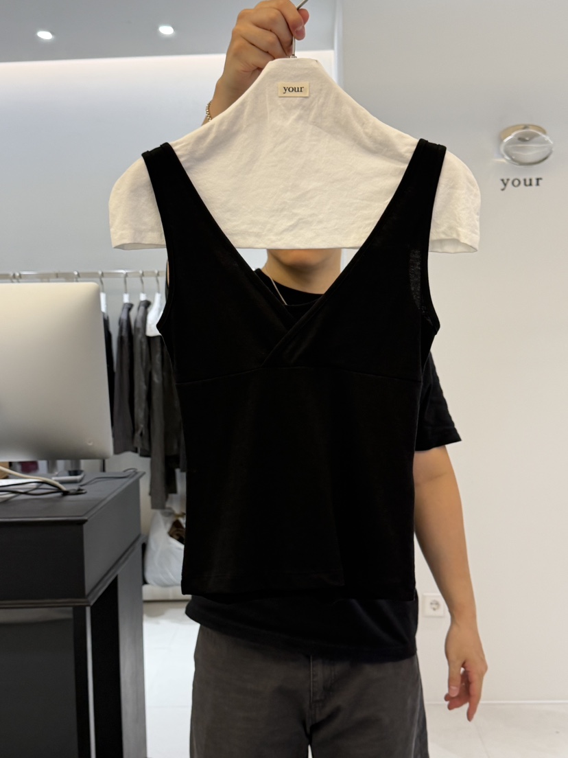 YOUR-P韓國代購女裝新品人氣休閑真品推薦時尚熱賣吊帶背心YOUR-P吊帶/背心圖色4黑色