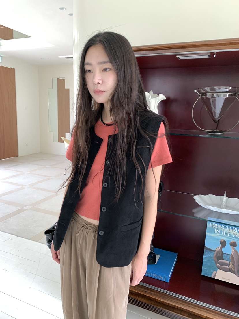 TORRE韓國代購女裝新品推薦休閑人氣時尚馬甲不含內搭天鵝絨TORRE馬甲