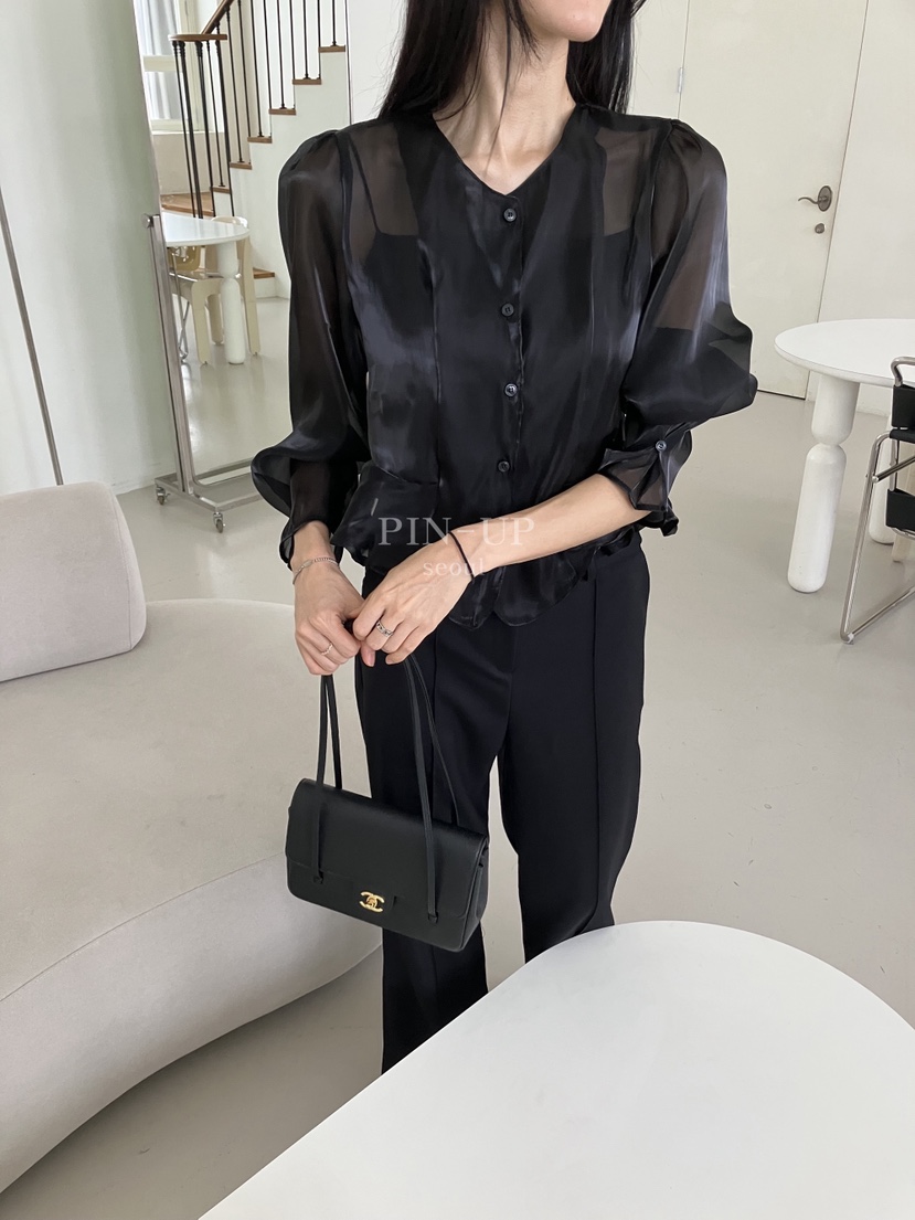 X韓國直郵女裝新款推薦真品休閑人氣時尚熱賣襯衫蕾絲衫PIN-UP襯衫/蕾絲衫
