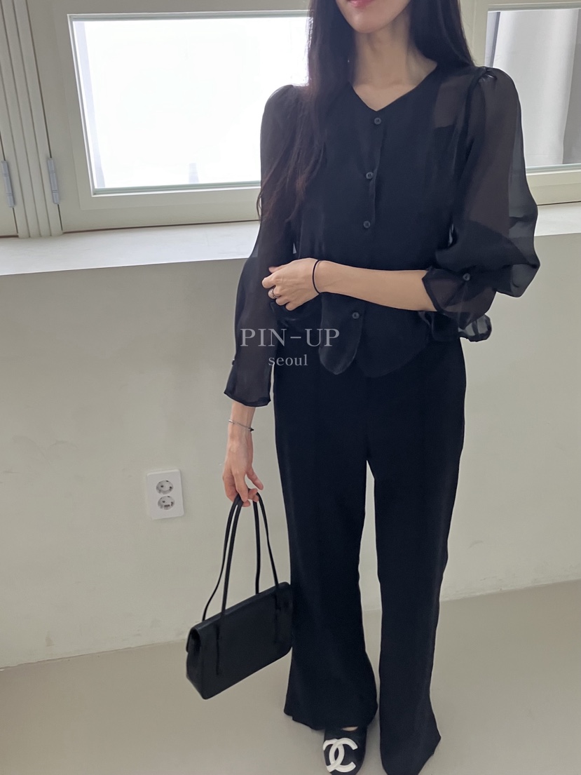 X韓國直郵女裝新款推薦真品休閑人氣時尚熱賣襯衫蕾絲衫PIN-UP襯衫/蕾絲衫