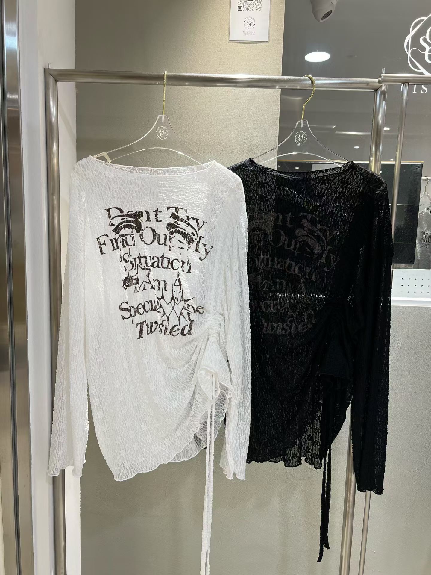 GISELE韓國直郵女裝新款時尚真品推薦休閑人氣熱賣長袖T恤GISELE長袖T恤