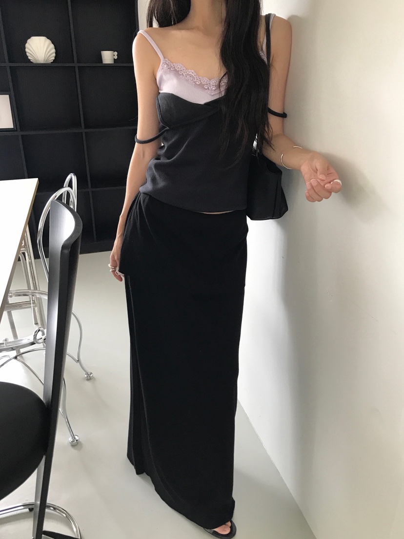 AWESOME SAUCE東大門實拍女士新款熱賣推薦長裙不含腰帶AWESOME SAUCE長裙