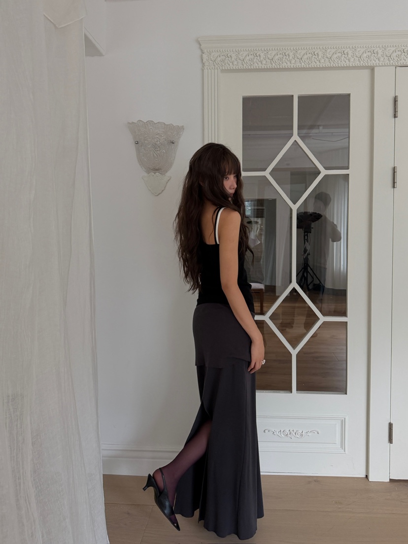 AWESOME SAUCE東大門實拍女士新款熱賣推薦長裙不含腰帶AWESOME SAUCE長裙