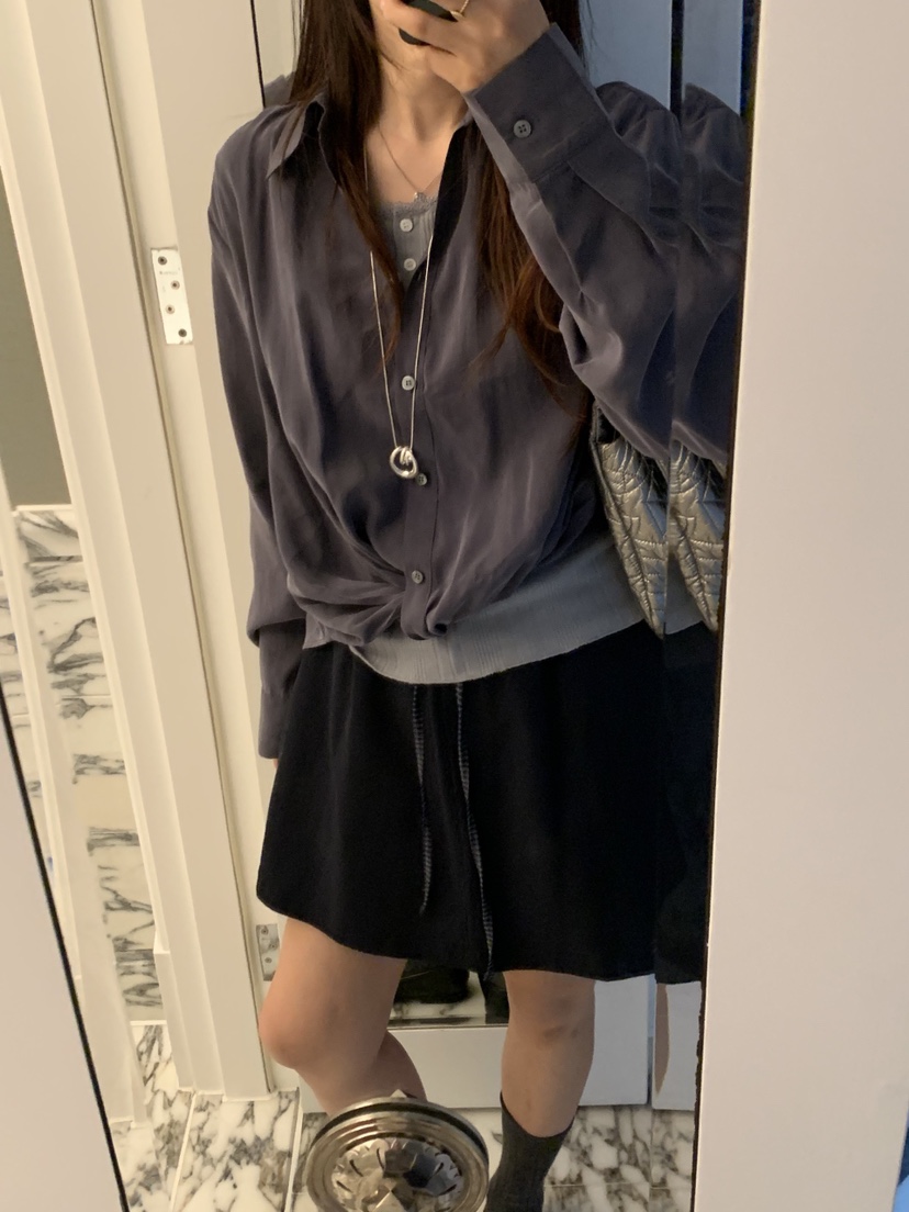 LA CREME韓國代購女裝新款時尚熱賣推薦真品襯衫蕾絲衫扭曲LA CREME襯衫/蕾絲衫