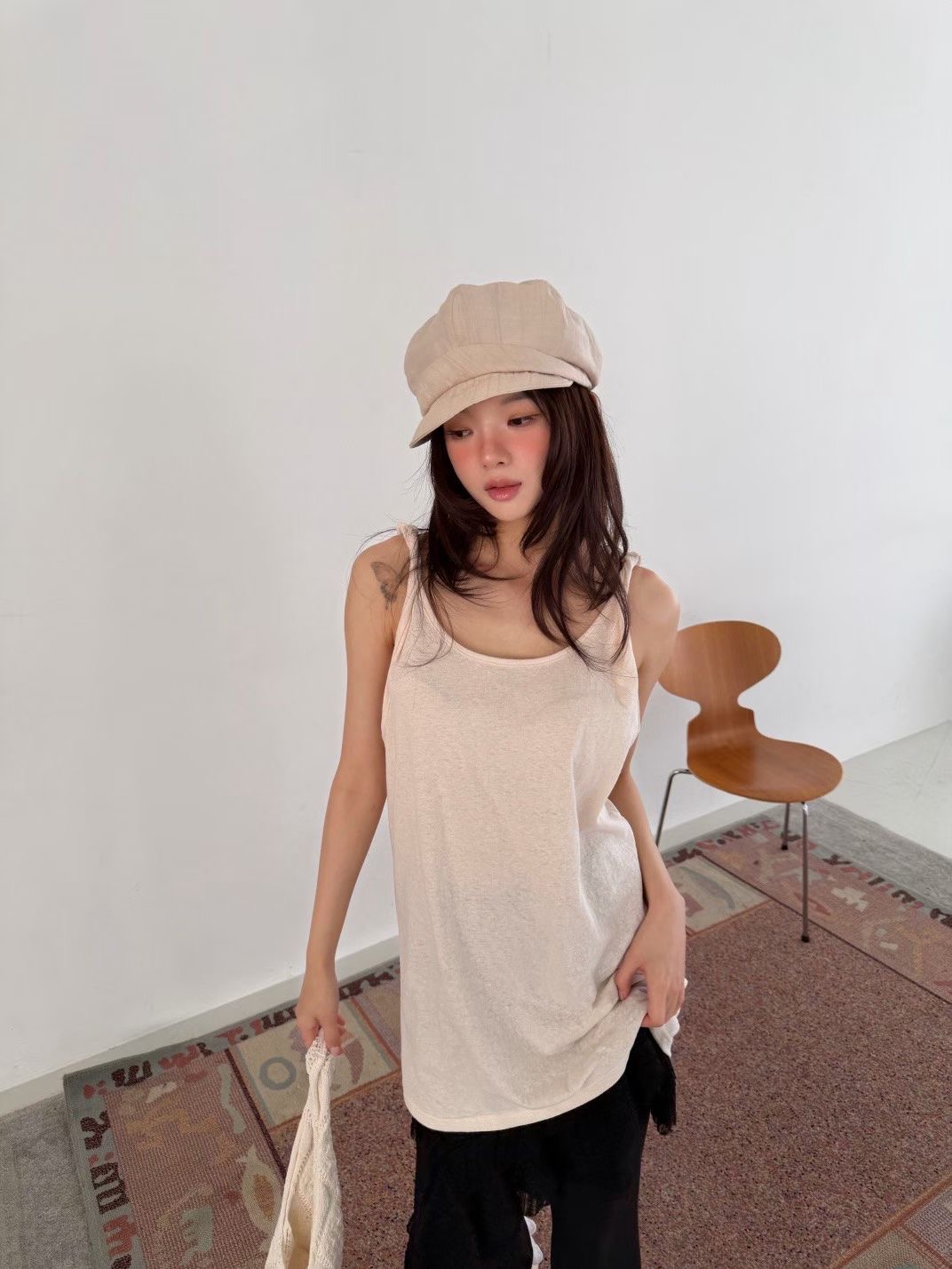 GISELE韓國代購女裝新款熱賣推薦吊帶背心不含內搭露背無袖GISELE吊帶/背心