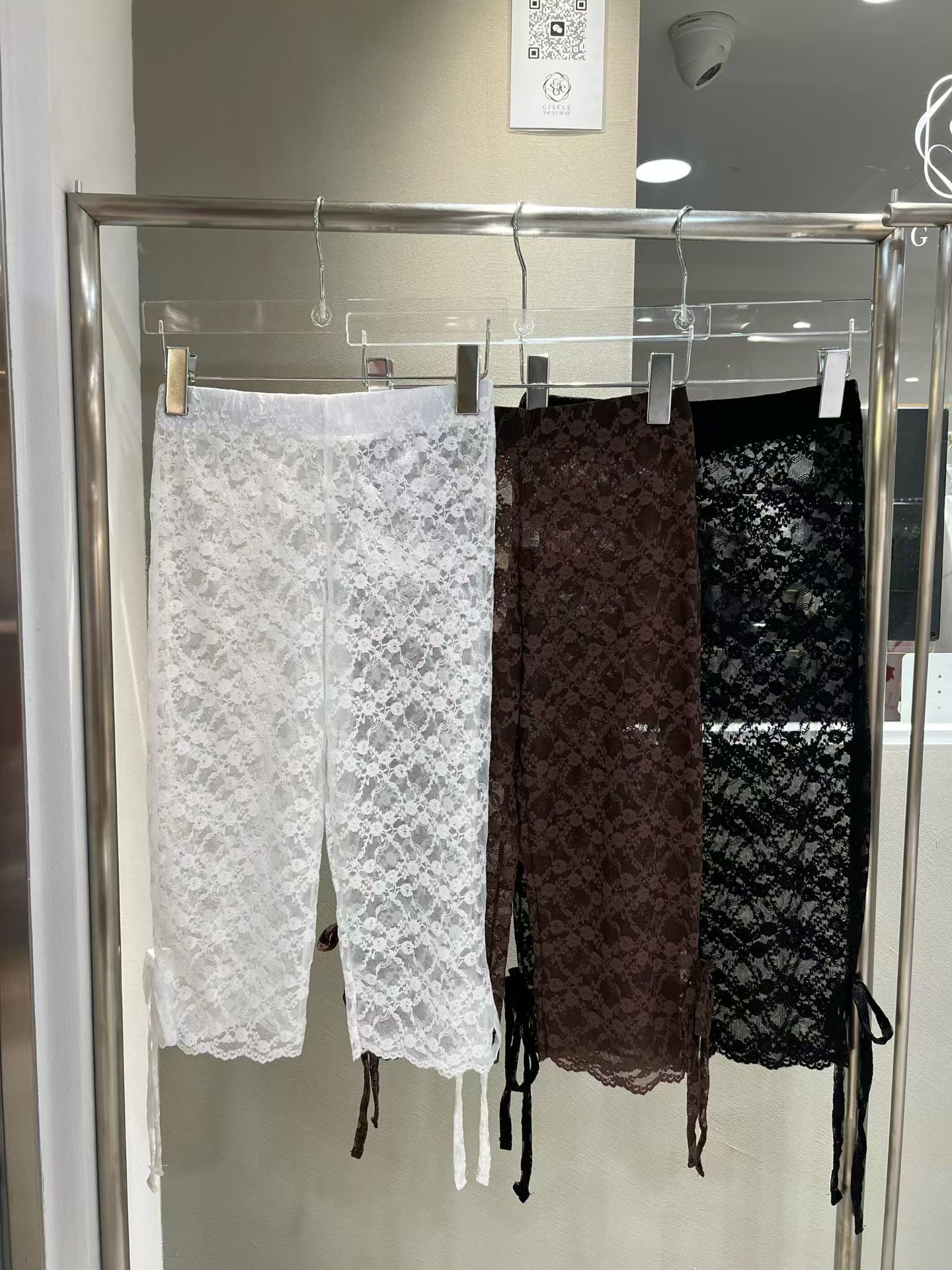 GISELE韓國直郵女士新品休閑推薦人氣時尚真品熱賣短褲絲帶GISELE短褲