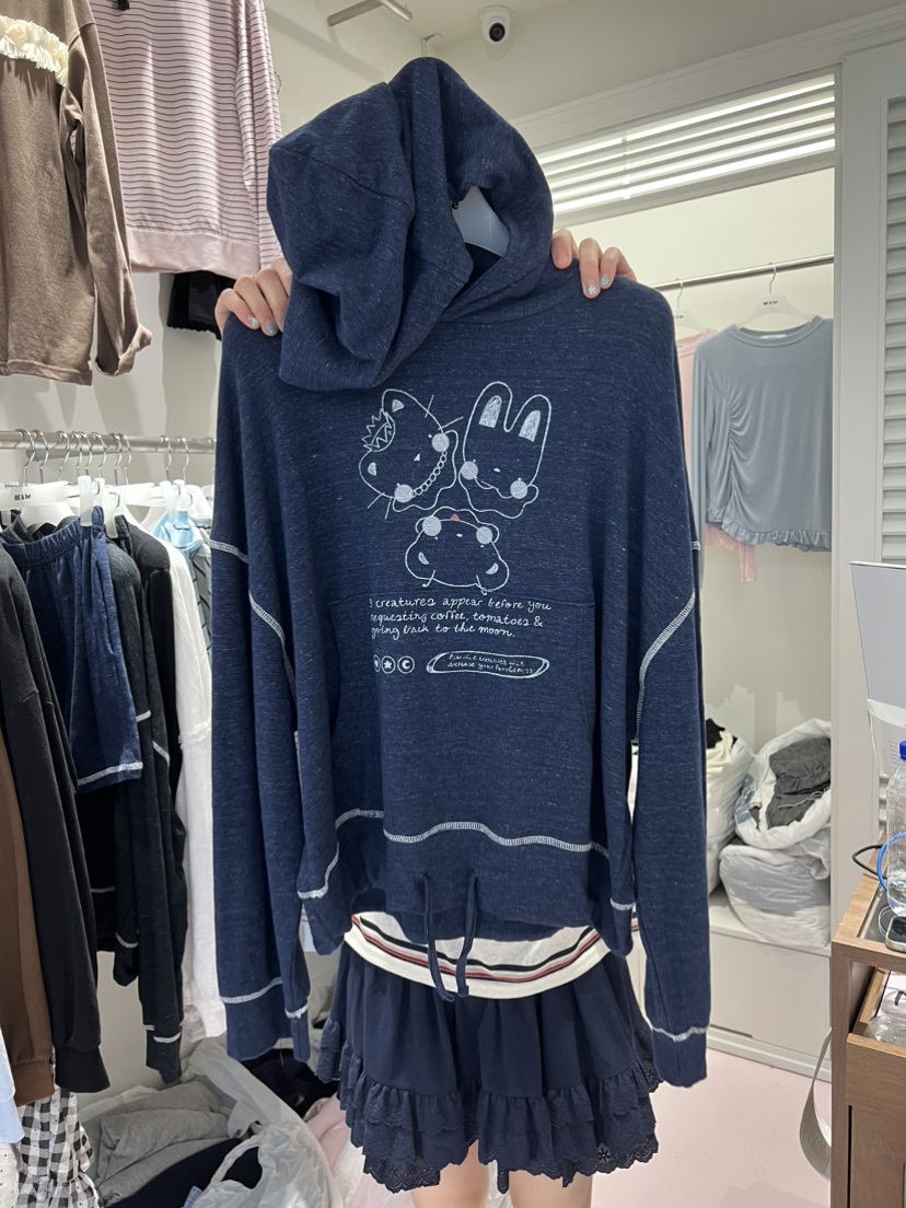 BE&amp;BE東大門代購女裝新品推薦真品休閑熱賣人氣衛衣BE&amp;BE衛衣圖色1