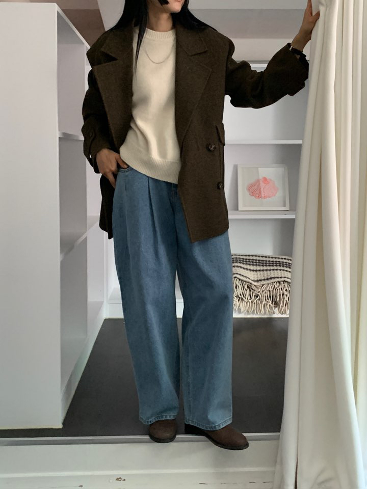 MILUI東大門代購女裝新品時尚熱賣推薦真品休閑人氣短款大衣MILUI短款大衣
