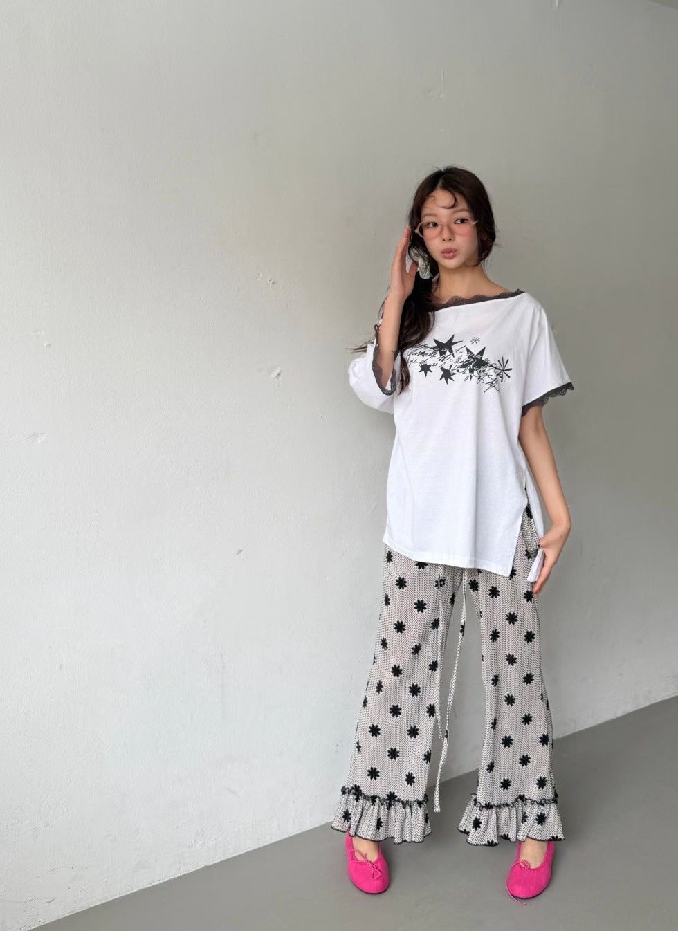 GISELE韓國代購女士新品推薦時尚休閑人氣真品休閑褲褶皺GISELE休閑褲圖色1