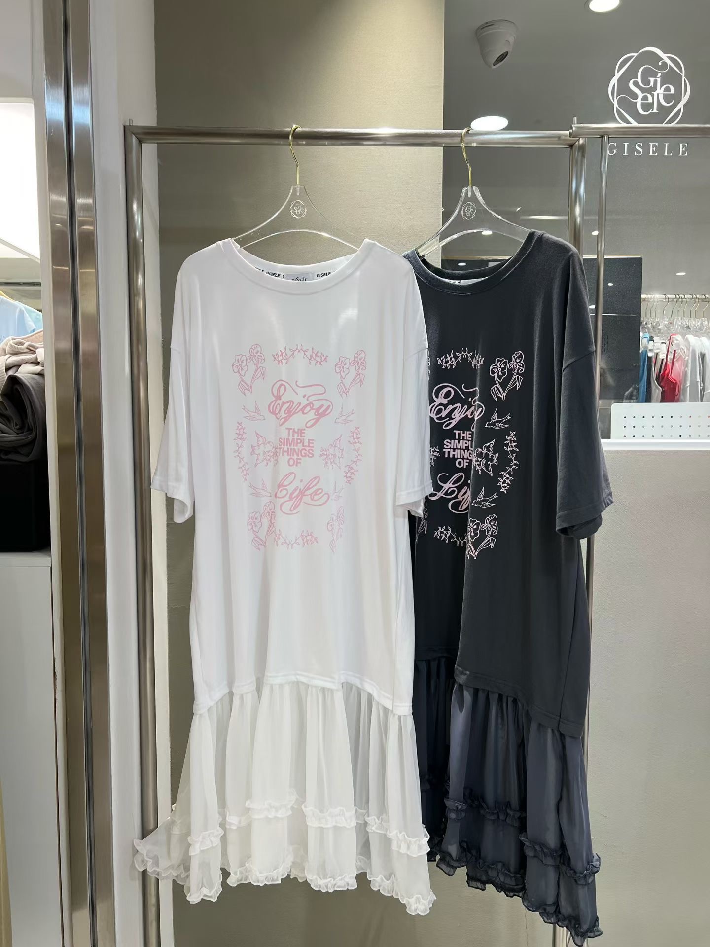GISELE韓國代購女裝新品真品人氣時尚休閑熱賣推薦連衣裙GISELE連衣裙