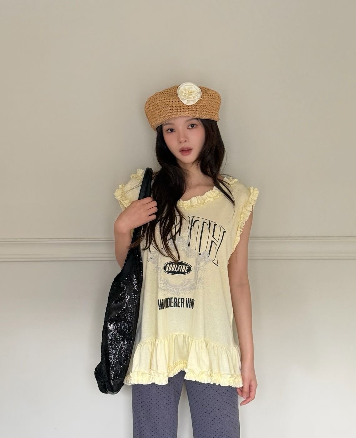 GISELE東大門代購女士新款人氣時尚真品熱賣休閑吊帶背心GISELE吊帶/背心圖色1