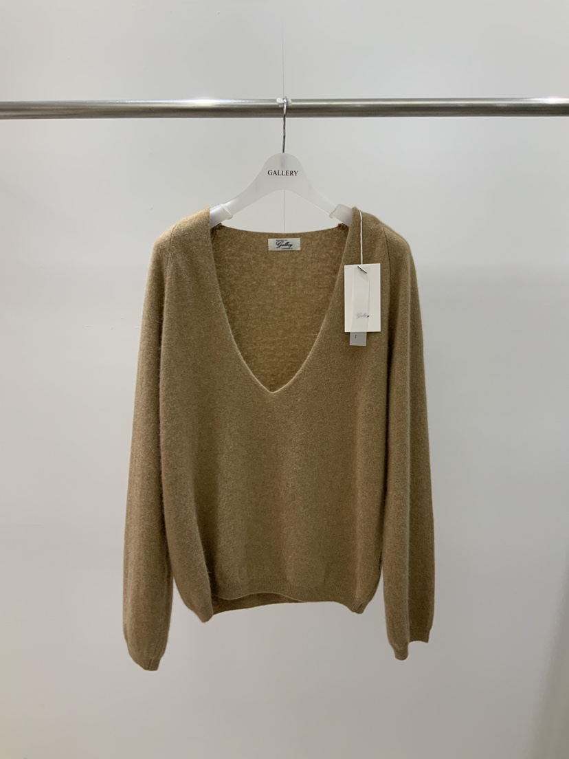 GALLERY-P東大門實拍女裝新款時尚人氣熱賣針織衫V領深VGALLERY-P針織衫圖色1