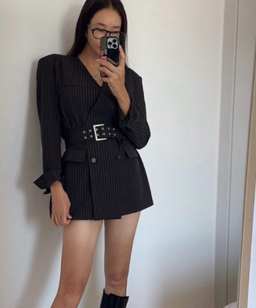 SOUIT韓國代購女士新品人氣時尚熱賣休閑西裝西服不含腰帶SOUIT西裝/西服圖色2