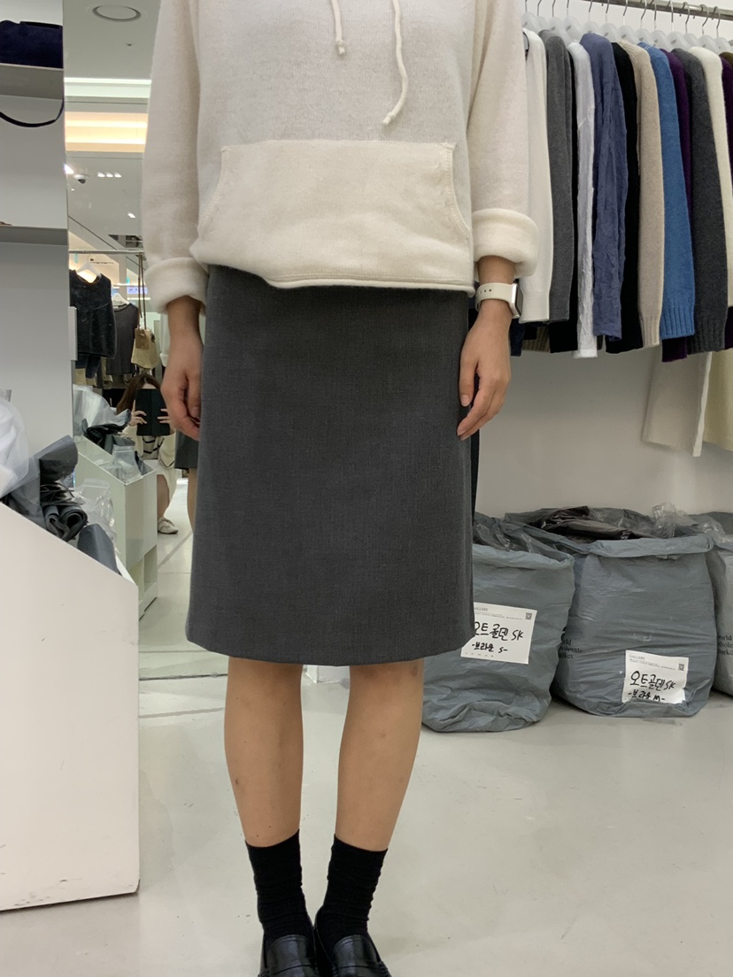 GALLERY-P韓國直郵女士新品時尚熱賣真品休閑半身裙中短裙GALLERY-P半身裙/中短裙圖色2墨色
