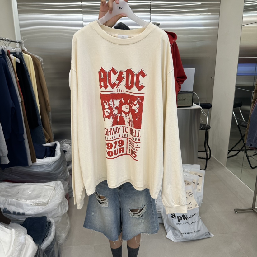 TED東大門代購女裝新款真品熱賣人氣推薦時尚休閑長袖T恤TED長袖T恤圖色1