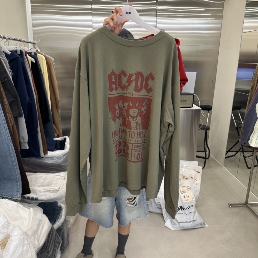 TED東大門代購女裝新款真品熱賣人氣推薦時尚休閑長袖T恤TED長袖T恤圖色2