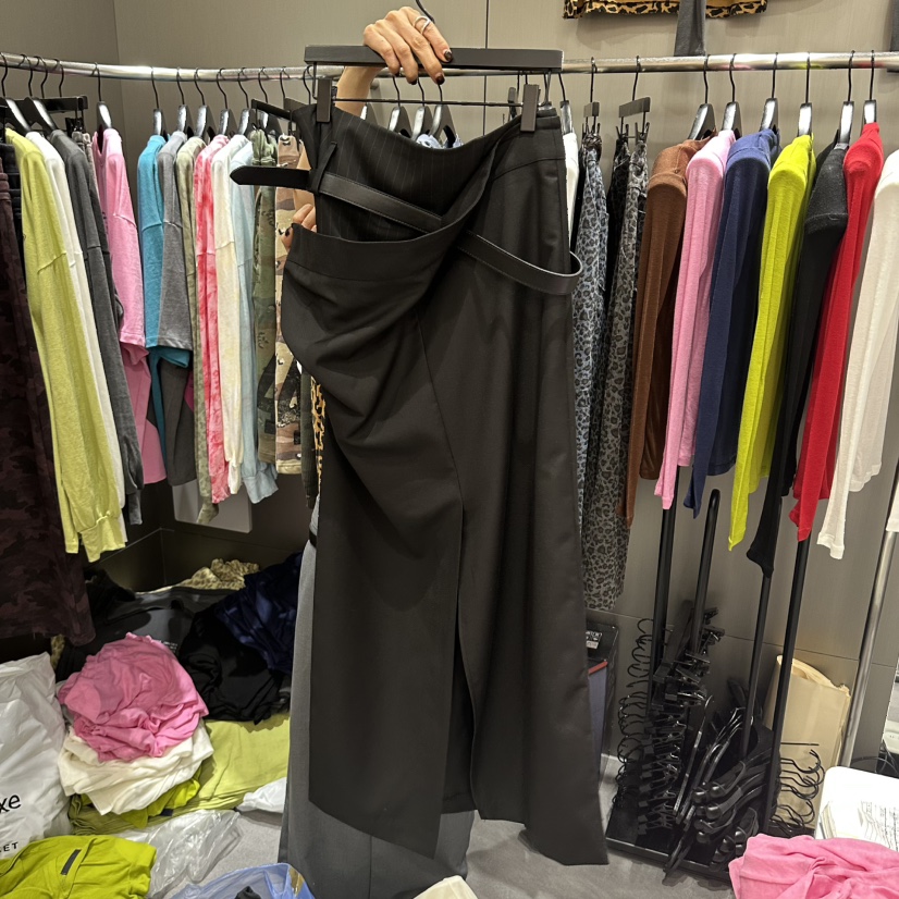 CHAVI韓國直郵女裝新品休閑推薦熱賣真品人氣時尚長裙含腰帶CHAVI長裙