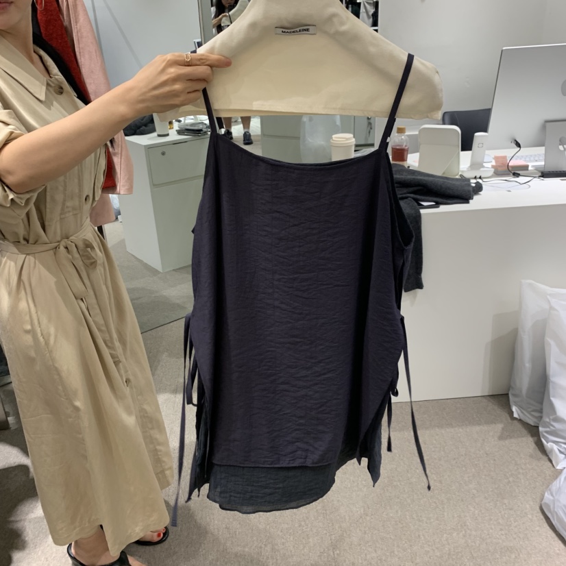 MADELEINE東大門實拍女士新款真品熱賣休閑推薦時尚吊帶背心MADELEINE吊帶/背心圖色2